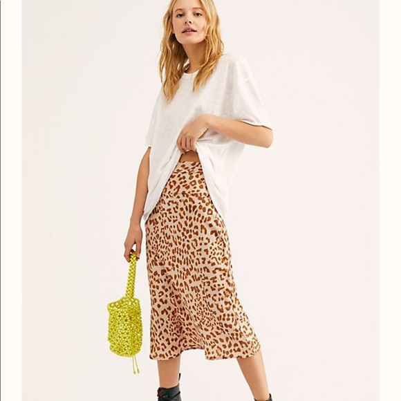 Free People Dresses & Skirts - Free People Normani Animal Print Bias Midi Skirt 2